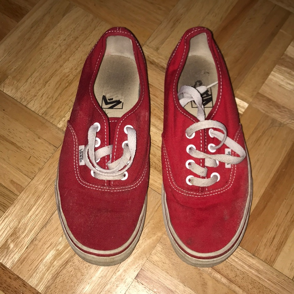 Red vans low